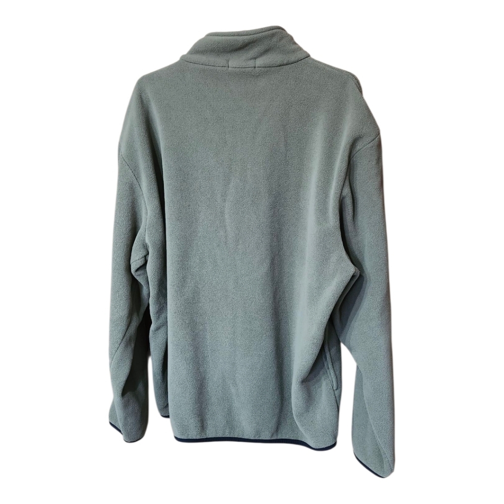 Nautica Green Zip Up Sweater with High Collar and Relaxed Fit Size XL - Picture 4 of 8